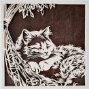 Wandbild Katze schlafend